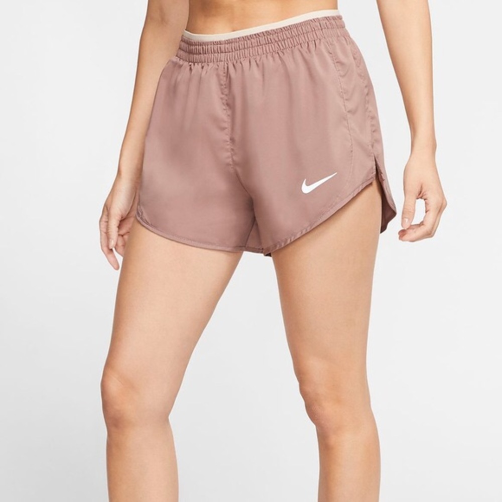 Mauve Nike running shorts